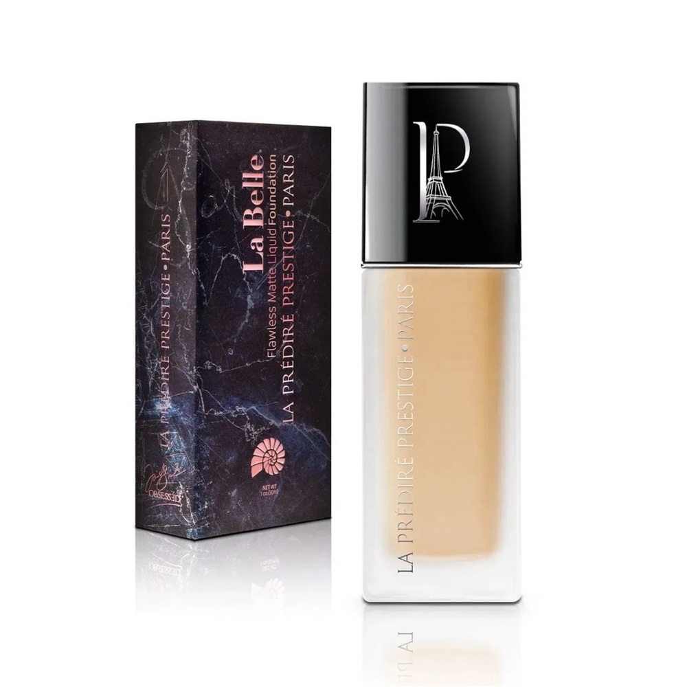 $160 MSRP La Predire
Prestige La Belle Flawless Matte Foundation # 1 light